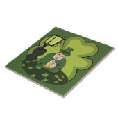 CARREAU "HEUREUX ST. JOUR DE PATRICK" LEPRECHAUN (Côté)