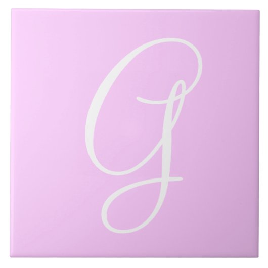 Carreau Hex ffccff Numéro de couleur Monogramme Carrelage  (Devant)