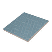 Carreau Hexagon classique tendance Motif bleu  (Côté)