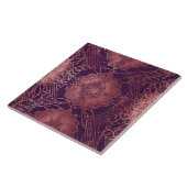 Carreau Hey Rosegold Floral IA art (Côté)