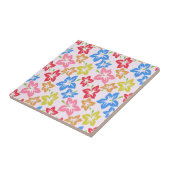 Carreau Hibiscus Coloré, Motif Des Fleurs (Côté)