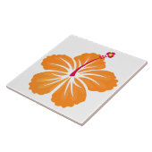 Carreau Hibiscus d'Orange (Côté)