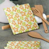 Carreau Hibiscus jaune, Hibiscus orange, Motif de fleurs