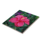 Carreau Hibiscus rose vif (Côté)