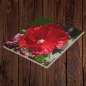 Carreau Hibiscus rouge fleur de marais