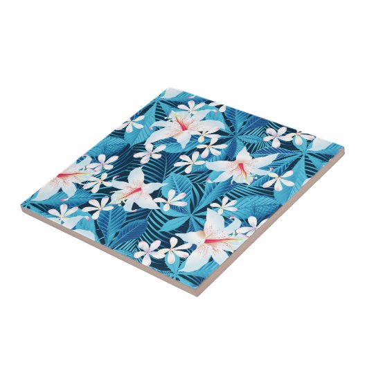 Carreau Hibiscus tropical (Côté)