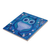 Carreau hibou bleu (Côté)