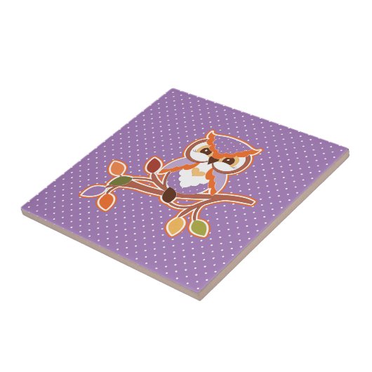 Carreau Hibou d'automne (Côté)