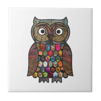 Carreau Hibou de patchwork