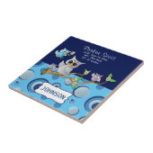 Carreau Hibou gris et bleu| Informations sur la naissance (Côté)