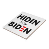 Carreau HIDEN DE BIDEN drôle mème politique Joe Campagne (Côté)