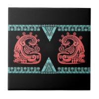 Hiéroglyphe aztèque de guerrier de Blacklight