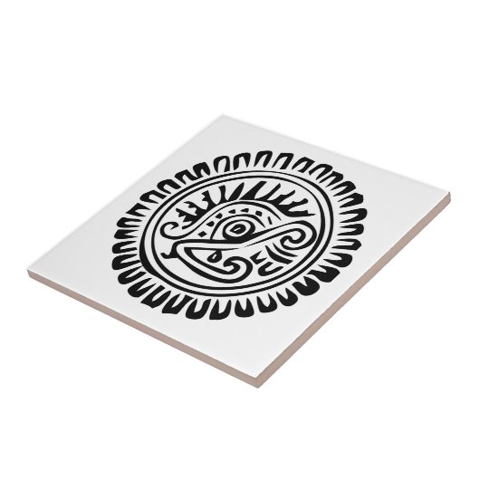 Carreau Hiéroglyphe mexicain(Maya) (Côté)