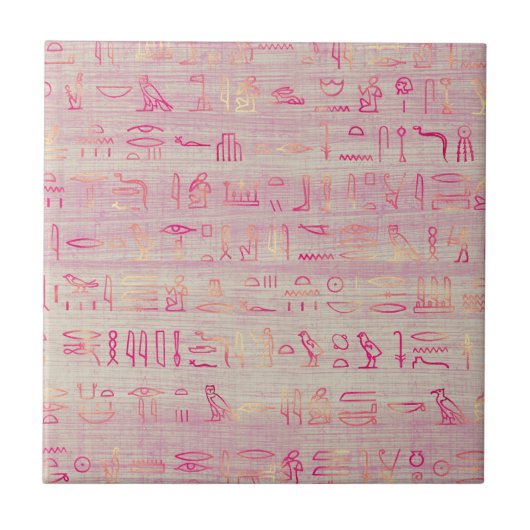 Carreau Hiéroglyphes égyptiens classiques (Devant)