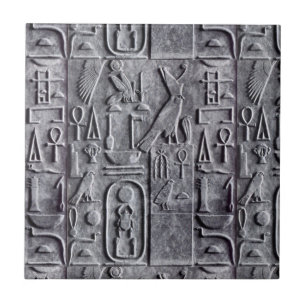 Carreau Hiéroglyphes égyptiens Symb Egypte d'Egyptology 