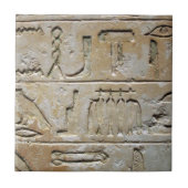 Carreau Hiéroglyphes sur un mur en pierre (Devant)