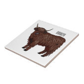 Carreau Highland cow (Côté)