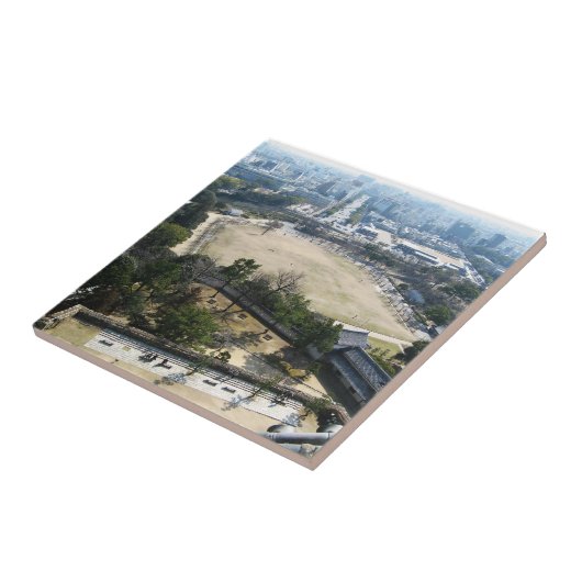Carreau Himeji, Japon (Vue du château haut) (Côté)