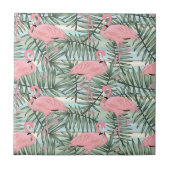 Carreau Hip Flamants roses roses mignonette feuille de pal (Devant)