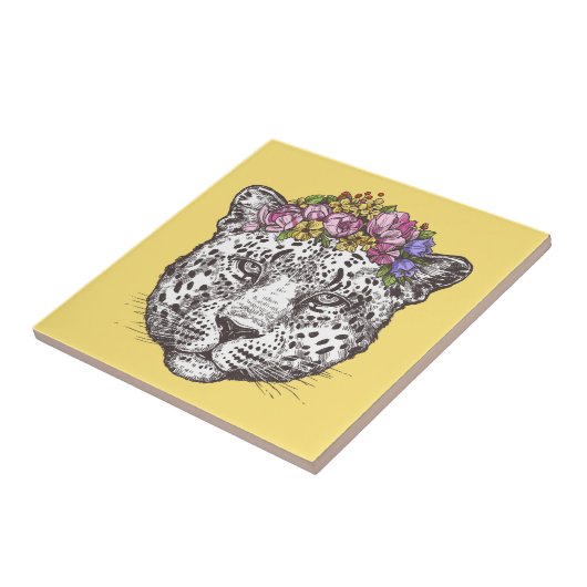 Carreau Hippie de léopard chic (Côté)