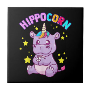 Carreau Hippo-Corn violet Hippo-Corn Hippopotamus Lover