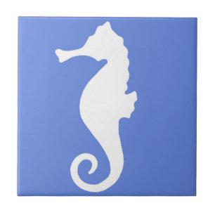 Carreau Hippocampe bleu