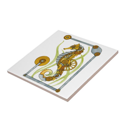 Carreau Hippocampe de Steampunk (Côté)