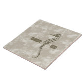 Carreau Hippocampe par la mer (Côté)