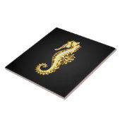 Carreau Hippocampe Polygonal Or (Côté)