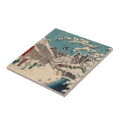 Carreau Hiroshige hiver paysage Japon pays (Côté)