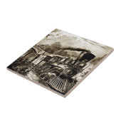 Carreau Historique des locomotives des moteurs à vapeur (Côté)