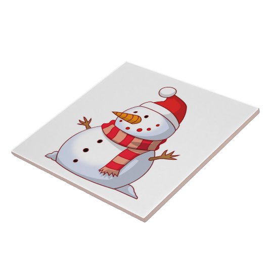 CARREAU HIVER SNOWMAN (Côté)