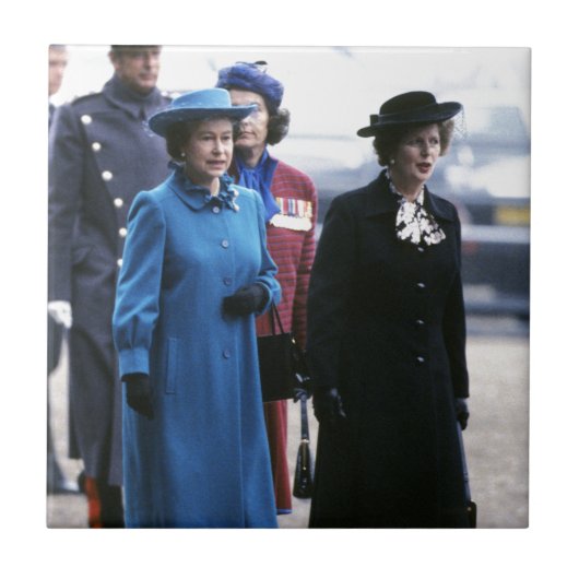 Carreau HM Queen Elizabeth II-Margaret Thatcher (Devant)