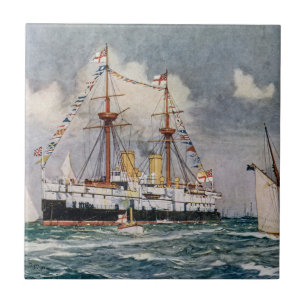 Carreau HMS inflexible en fer cuirassé 1876