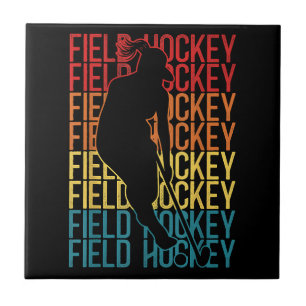Carreau Hockey sur gazon Vintage rétrograde Hockey sur gaz