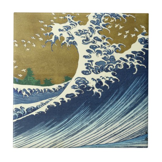 Carreau Hokusai Big Wave Japon Art japonais (Devant)