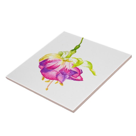 Carreau Holi on a Ceramic Tile (B) (Côté)