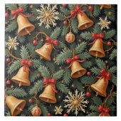 Carreau Holiday Bells, decorative pattern. (Devant)