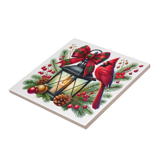 Carreau Holiday Cardinal Ceramic Tile (Côté)