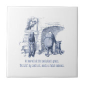 Carreau Hollandais Delft Wilhelm Busch Décor Joué Inspiré (Devant)