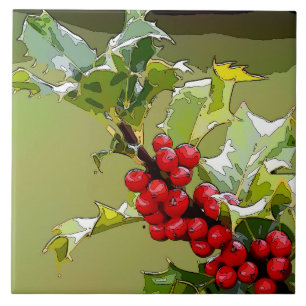 Carreau Holly Berries 005