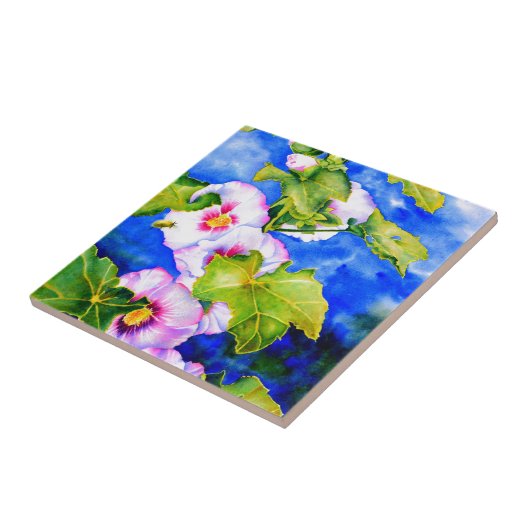 Carreau Hollyhocks (Côté)