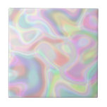 Carreau Holographique Pastel Multicolore<br><div class="desc">Couleurs holographiques modernes multicolores. Veuillez noter que l'effet holographique dans cette conception est une impression couleur plate et n'est pas un véritable film holographique.</div>