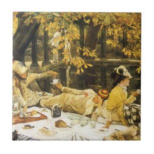 Carreau Holyday, le pique-nique de James Tissot, Art Victo
