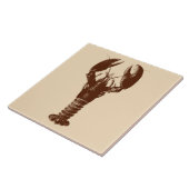 Carreau Homard Brown foncé sur beige clair (Côté)