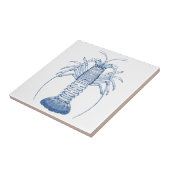 Carreau Homard de roche de ~ de céramique de crustacés (Côté)