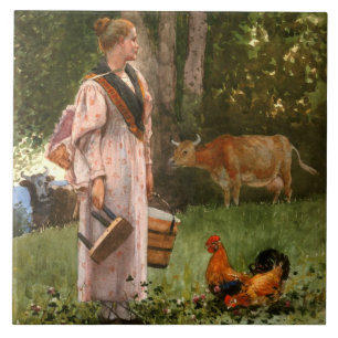 Carreau Homère vintage Winslow The Milk Maid