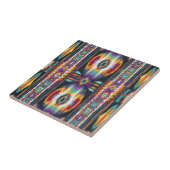 Carreau Hommage Abstrait des Amérindiens S4 (Côté)