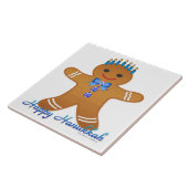 Carreau Homme en pain d'épice de Hanukkah Judaica Menorah (Côté)