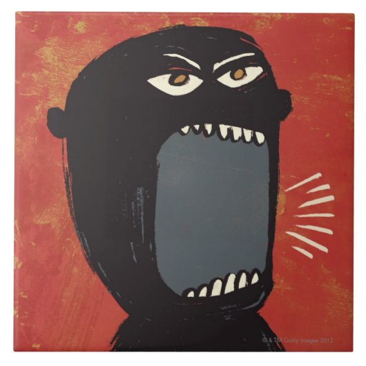 Carreau Homme fâché sale (Devant)